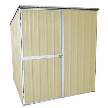 GRAINGER APPROVED D7717 Outdr Strg Shd 6 1/4x5 5/8x6 1/4ft Beige, 13X099
