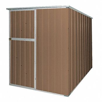 GRAINGER APPROVED D7717 Outdr Strg Shd 6 1/4x5 5/8x6 1/4ft Brown, 13X101
