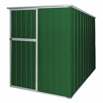 GRAINGER APPROVED D7717 Outdr Strg Shd 6 1/4x5 5/8x6 1/4ft Green, 13X102