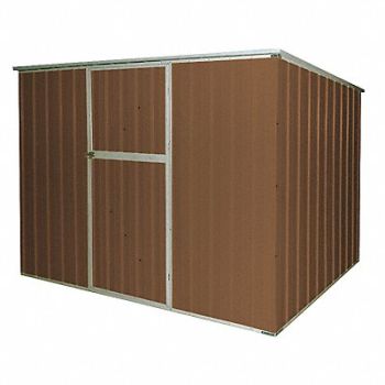 GRAINGER APPROVED D7718 Outdr Strg Shd 6 1/4x8 1/2x6 1/4ft Brown, 13X104