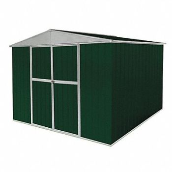 GRAINGER APPROVED D7722 Outdr Strg Shd 8 1/2 x11 3/8 x7ft Green, 13X114