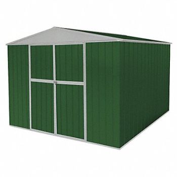 GRAINGER APPROVED D7723 Outdr Strg Shd 11 3/8 x11 3/8 x7ft Green, 13X117
