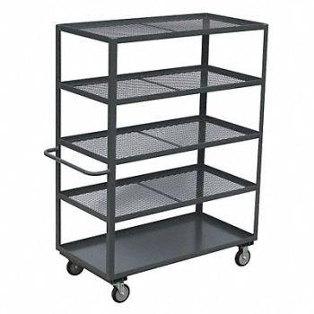 GRAINGER APPROVED Stock Cart 1400 lb 5 Shelf 48 in L, 13X154