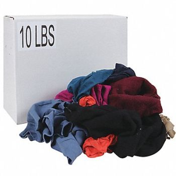 GRAINGER APPROVED Cloth Rag Reclaimed Size Varies, 13Y345