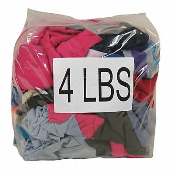 GRAINGER APPROVED Cloth Rag Recycled Cotton Sweatshirt, 13Y347