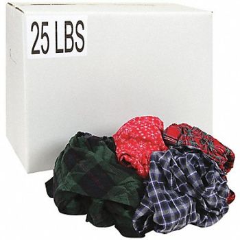 GRAINGER APPROVED Cloth Rag Reclaimed Size Varies, 13Y352