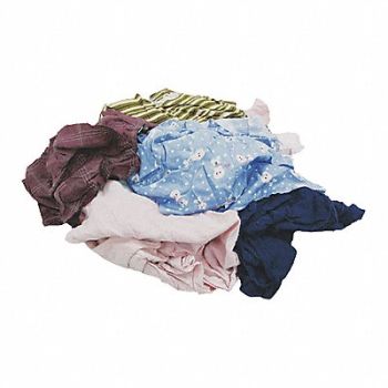 GRAINGER APPROVED Cloth Rag Reclaimed Size Varies, 5LVA7