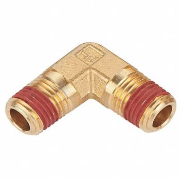 PARKER 90 Elbow Brass 1/2 in Pipe Size MNPT, 13Y838