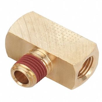 PARKER Male Branch Tee Brass 3/4 in NPT, 13Y859