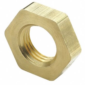 PARKER Bulkhead Locknut Brass Strt Thread 1/4In, 20YZ35