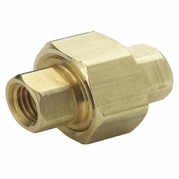 PARKER Union Brass 3/8 Pipe Size FNPT x MNPT, 13Y883