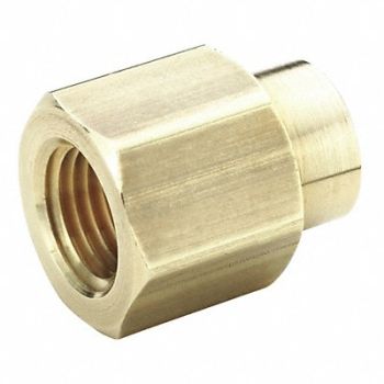 PARKER Reducing Coupling Brass 3/4 x 1/2 in, 13Y917