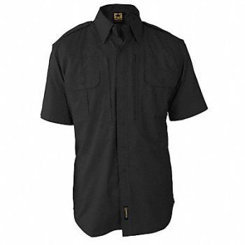 PROPPER Tactical Shirt Black Size S Reg, 13Z473