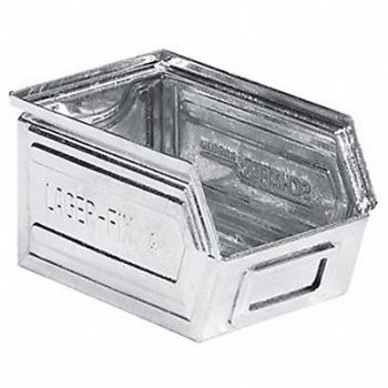 SSI SCHAEFER Stacking Bin Silver GS 4.8 in, 4VL38