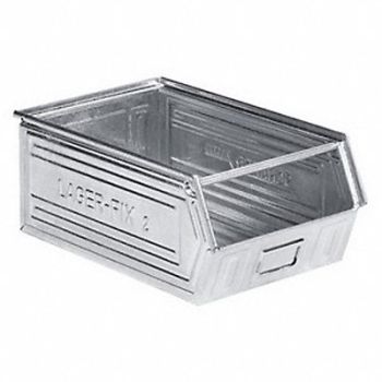 SSI SCHAEFER Stacking Bin Silver GS 5.7 in, 4VL36