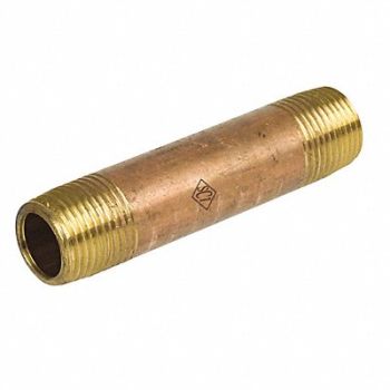 SMITH-COOPER Nipple 3/8x12 40 Brass, 148A80