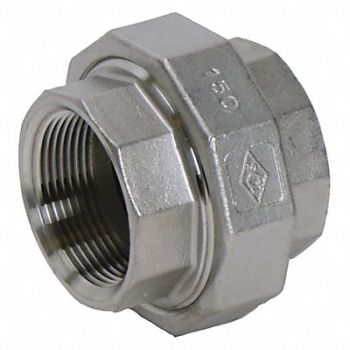 GRAINGER APPROVED Union 1-1/2 150 304 Thrd Heavy, 148H19
