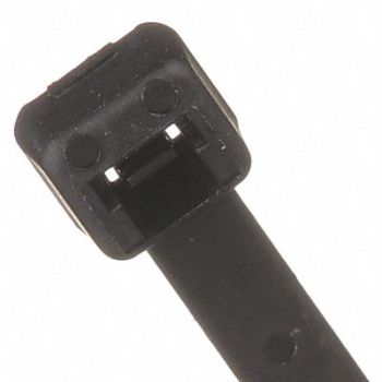 PANDUIT Double Loop Tie 11.8 in 50lb Black PK100, 148L46