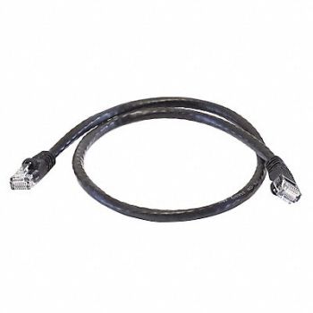 MONOPRICE Patch Cord Cat 6 Booted Black 2.0 ft., 14A979