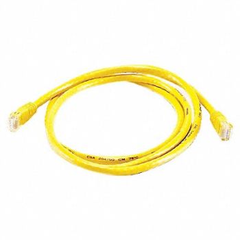 MONOPRICE Patch Cord Cat 6 Booted Yellow 5.0 ft., 14A983