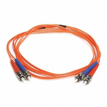 MONOPRICE Fiber Cord Duplex ST ST 2m Orange, 14C124