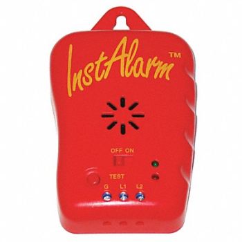 THERMOSOFT InstAlarm Monitor w/9V Bttry Scrww Drvr, 14C470