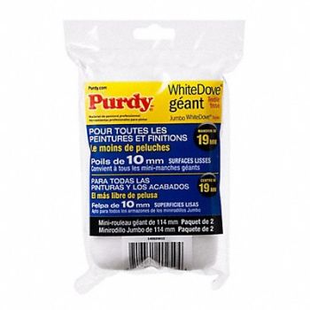 PURDY Mini Roller Cover 4 1/2 L 3/8 Nap PK2, 14C540