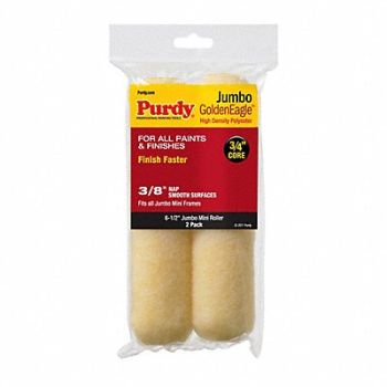 PURDY Mini Roller Cover 6 1/2 L 3/8 Nap PK2, 14C547