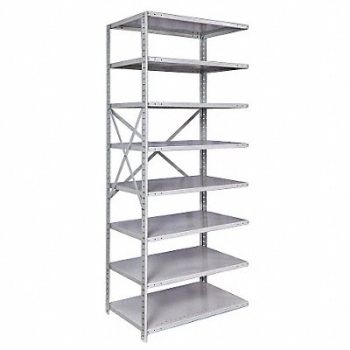 HALLOWELL Metal Shlvng Cap 350 lb 24inx84inx48in, 14C762