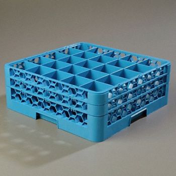 CARLISLE Glass Rack w/2 Extenders 25 Comp PK3, 14D005