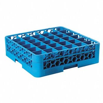 CARLISLE Glass Rack w/1 Extender 36 Comp PK4, 14D009