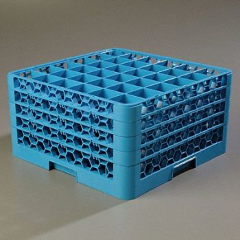 CARLISLE Glass Rack w/4 Extenders 36 Comp PK2, 14D012