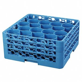 CARLISLE Glass Rack w/2 Extenders 20 Comp PK2, 14D021