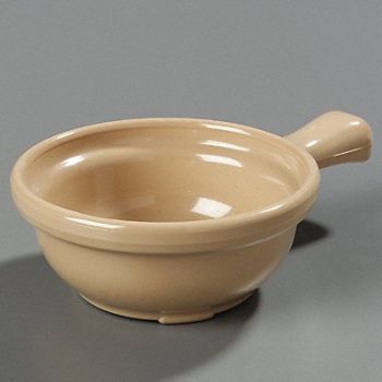 CARLISLE Handled Soup Bowl 8 oz Stone PK24, 14D066