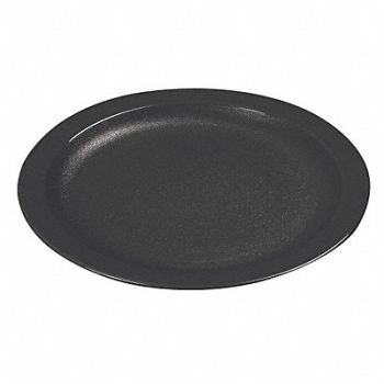 CARLISLE Narrow Rim Plate 9 In Black PK48, 14D109