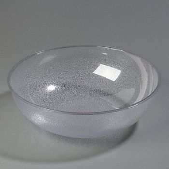 CARLISLE Pebbled Bowl 18 qt. Clear PK4, 14D146