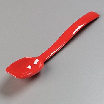 CARLISLE Solid Spoon Red 8 In PK12, 14D264