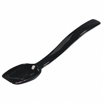 CARLISLE Solid Spoon Black 8 In PK12, 14D266