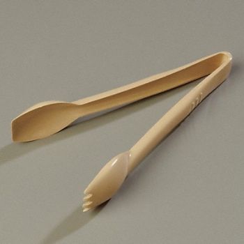 CARLISLE Salad Tong Beige 9.03 In PK12, 14D285