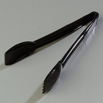 CARLISLE Salad Tong Black 9.03 In PK12, 14D286