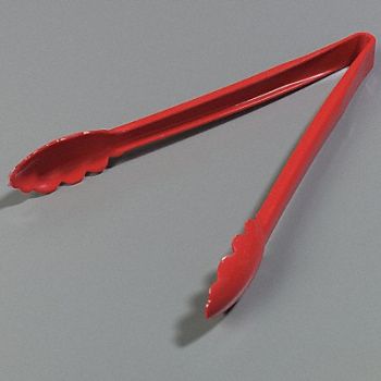 CARLISLE Utility Tong Red 11.75 In PK12, 14D295