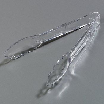 CARLISLE Utility Tong Clear 8.85 In PK12, 14D299
