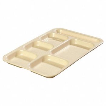CARLISLE Compartment Tray Right Hand Tan PK12, 14D310