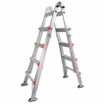 LITTLE GIANT Multipurpose Ladder 22 ft IA Aluminum, 14D451