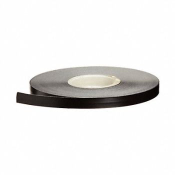 BRADY Floor Tape Black 1/4 inx50 ft Roll, 14D454