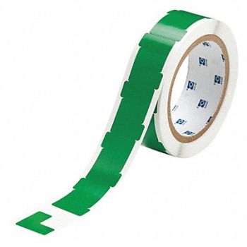 BRADY Floor Tape Green 1 inx1 in L PK750, 14D466