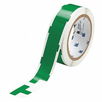 BRADY Floor Tape Green 1 1/2 inx1 in T PK545, 14D467