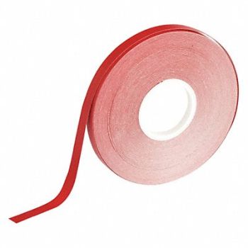 BRADY Floor Tape Red 1/4 inx50 ft Roll, 14D469