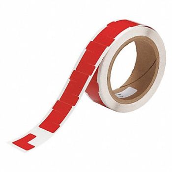 BRADY Floor Tape Red 1 inx1 in L PK750, 14D471