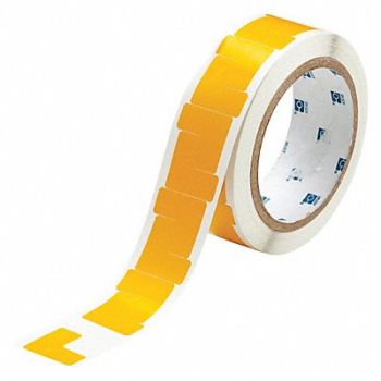 BRADY Floor Tape Yellow 1 3/32 inx1 in L PK750, 14D476